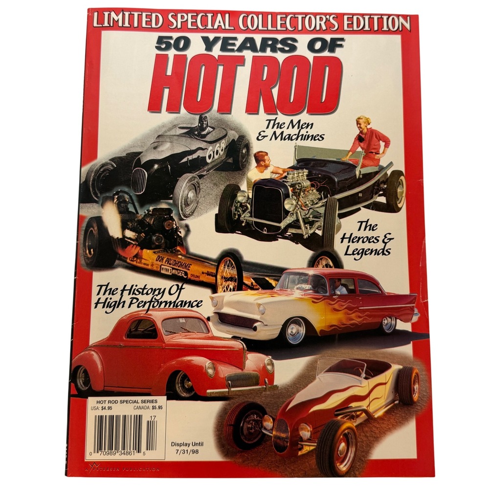 50 Years of Hot Rod Magazine 1998 Limited Special Collectors Edition History